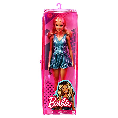 Muñeca Barbie Fashionistas Doll #173 Tie-Dye Romper miniatura 6