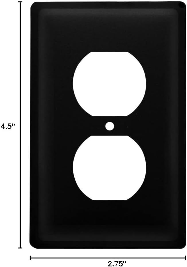 Village Wrought Iron Plain Outlet Cover