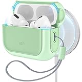 ESR AirPods Pro2 ケース AirPods Pro 第2世代/第1世代 (2023/2022/2019)共通 MagSafe 対応(USB-C/Lightningケーブル対応) 耐衝撃 ハイブリッド落下保護 エアーポッズプロ 2 専用カバー グリーン Orbit Hybrid