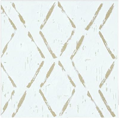 Retro Self Adhesive 12-Inch Vinyl Floor Tiles, 20 Tiles - 12" x 12", Diamond Pattern - Peel & Stick, DIY Flooring for Kitchen, Dining Room, Bedrooms & Bathrooms by Achim Home Decor