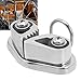Luqeeg 316 Stainless Steel Marine Cam Cleat, Fairlead Leading Ring Anchor Rope Cleats, Easy to Adjust, Strong Holding Power, for 3-12mm Rope, Suitable for Sailing, Kayaking, Canoeing
