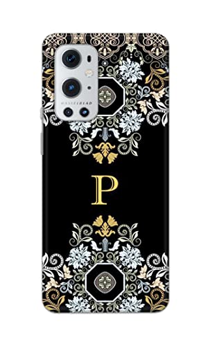 Image of Printed Hard Back Cover Case for OnePlus 9 Pro Back Cover (Alphabet P) -1803