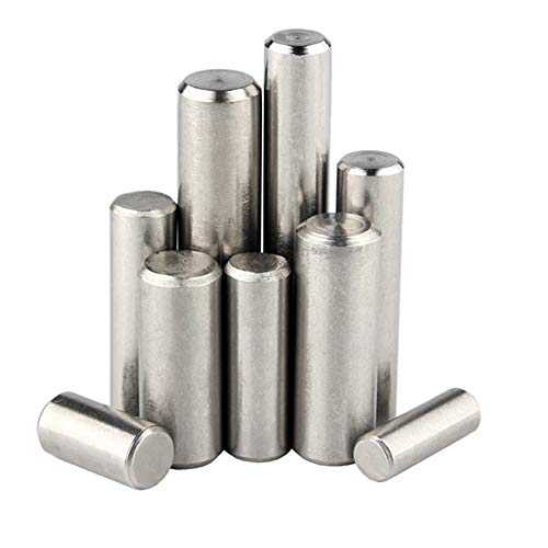Yesallwas 150Pcs 8 Kinds M2 M3 M4 M5 Dowel Pin Stainless Steel Shelf Support Pin Metal Fasten Elements Used On Precise Location