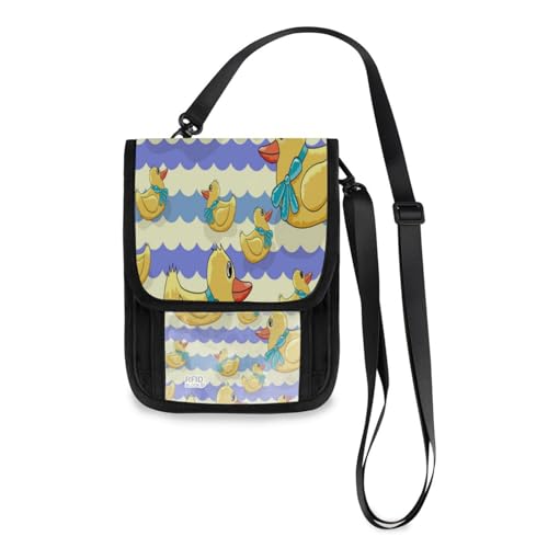Portafogli da viaggio Borse per telefono a tracolla Little Ducks Borsa da Porta passaporto per donne e uomini Multicolore Taglia unica casual