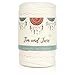 Tim und Jane® Makramee Garn 3mm x 100m, gedreht | 100% Baumwollgarn, Nicht Gebleicht | Natur Weiß | Makramee-Garn ohne Kern | Macrame Cord für Wandbehang, Blumenampel