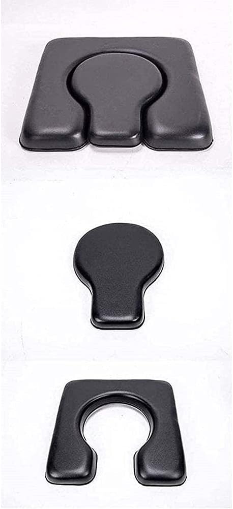 Universal PU Commode Seat Cushion Sponge Padded Toilet Cushion for Bedside Commodes Chair Shower Wheelchair Handicap Seniors (Color : Style1) : Health & Household