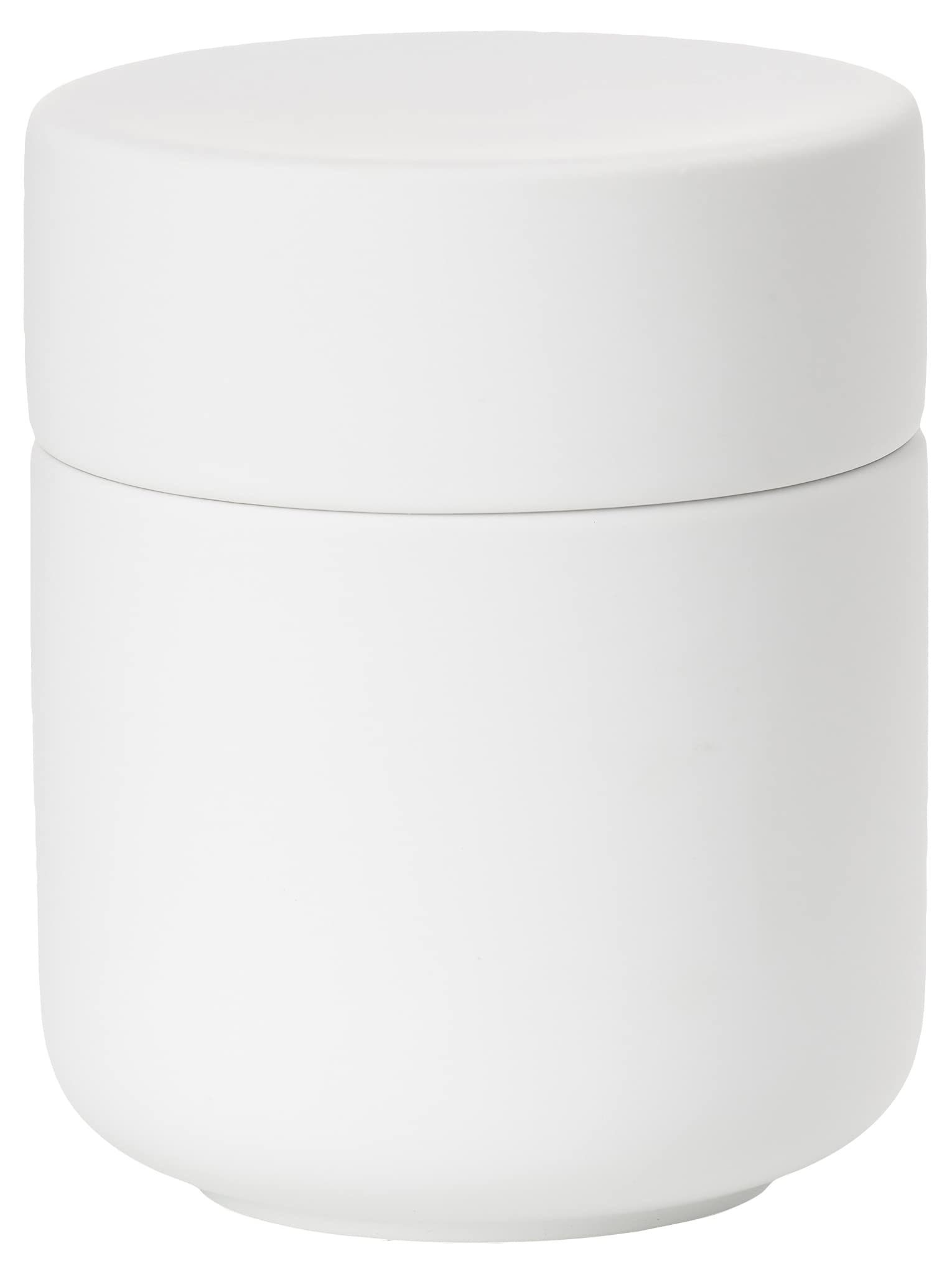 Zone Denmark Ume Ceramic Cosmetic Box with Lid Diameter 8.3 cm Height 10.3 cm White