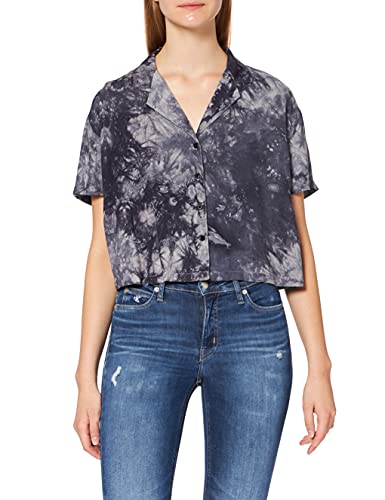 Urban Classics Ladies Viscose Tie Dye Resort Shirt (TB4374-03165-0037) dark