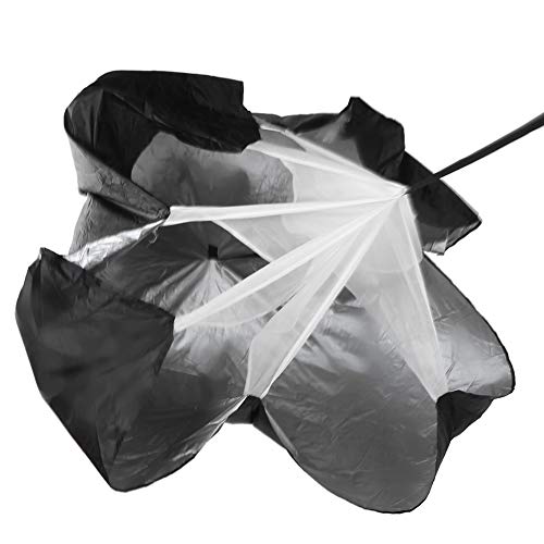 Jwthee Running Speed Chute Resistancess Parachute,Training Resistances Parachutes Power Umbrella Freeweight Runnings Strength Exercise Black