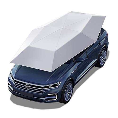 Parasol de voiture contre les dégâts de la grêle et la chaleur étouffante de l'habitacle