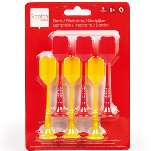 Scratch Red/Yellow Magnetic Darts in a Bag (6-Piece)