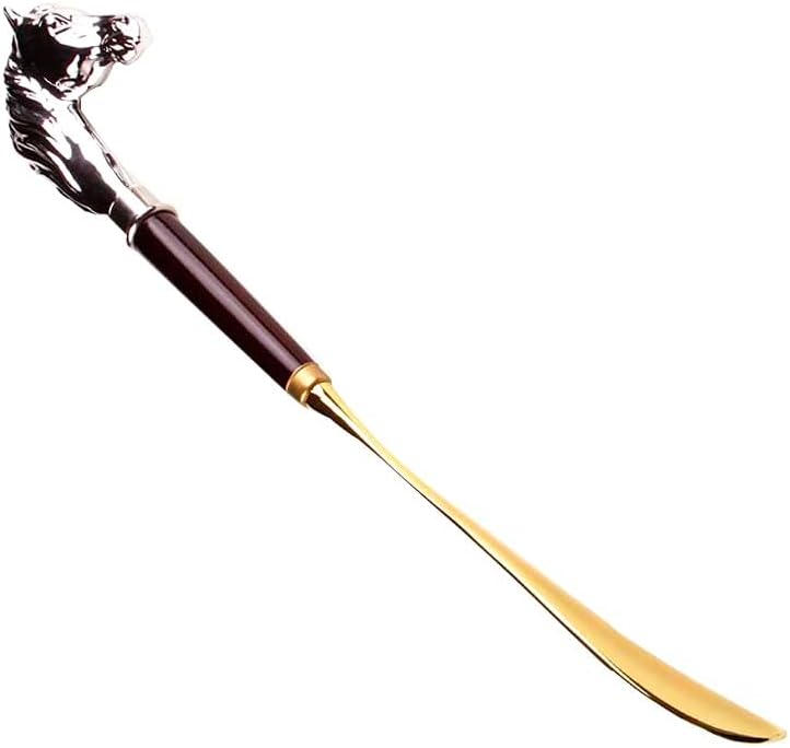 Royal Touch Premium Wooden Shoe Horn Long Handle for Seniors Foot