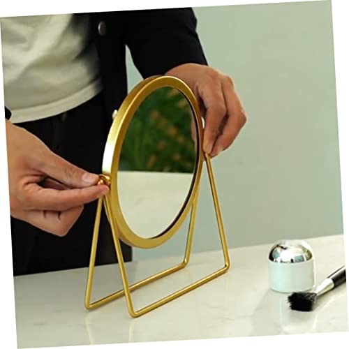 Miroir de maquillage rond surface claire table coiffeuse entrée PACKOVE - 3