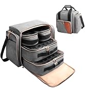 ahzske Nail Polish Organizer Holds 80 Bottles (15ml/0.5 fl.oz), Large Nail Polish Bag with 4 Remo...
