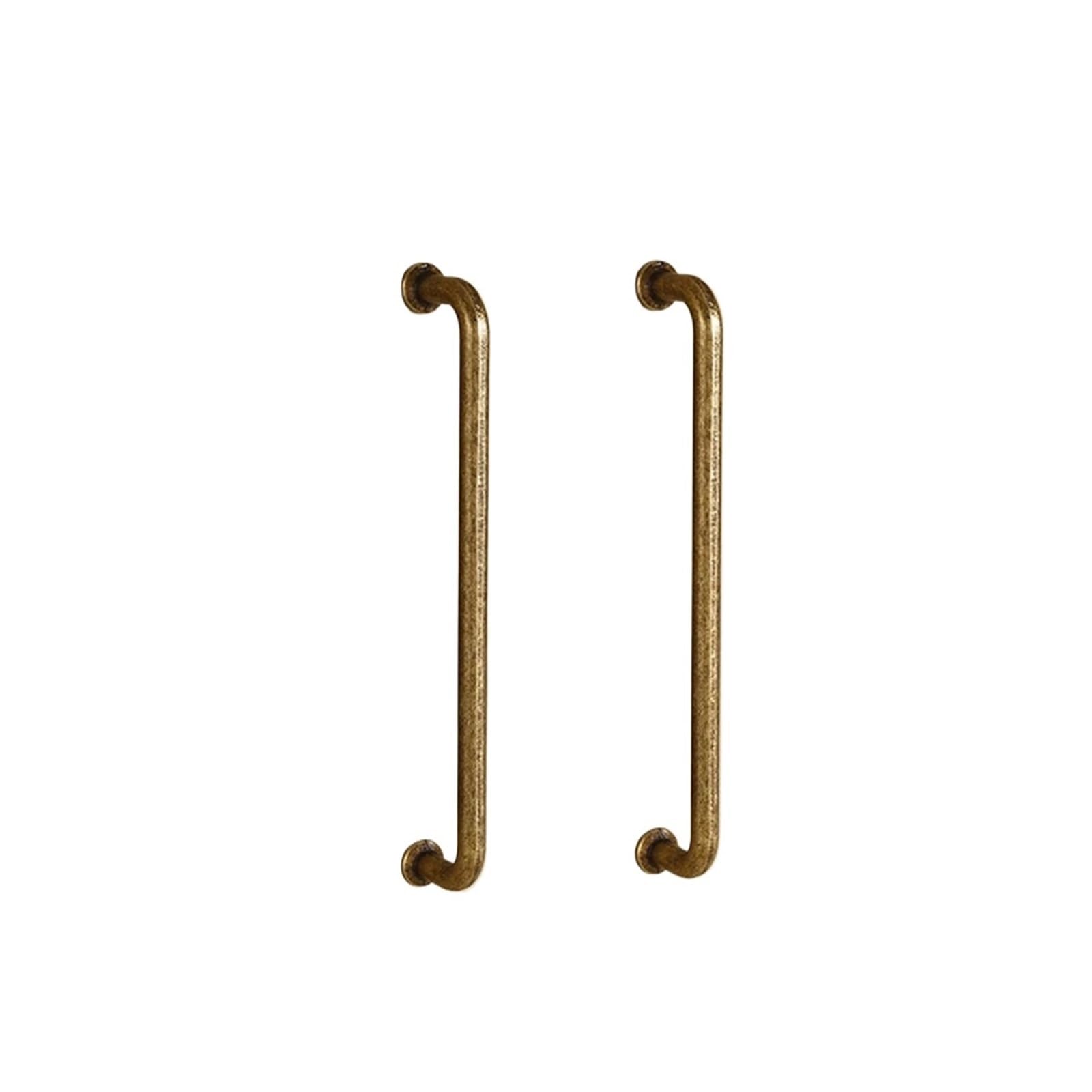 ZRHWSPD Brushed Nickel Cabinet Pulls Drawer Handle Cabinet Wardrobe Furniture for Daily(Brown-128mm)