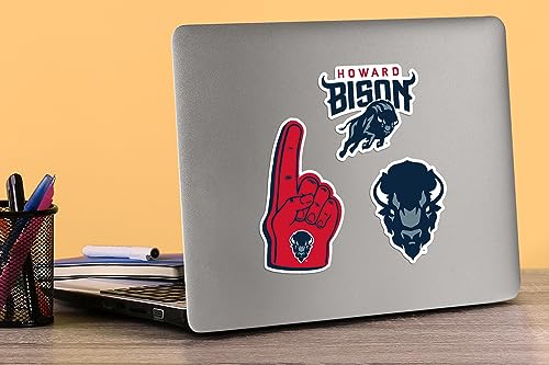 Image of Howard University 10ct Vinyl Large Deluxe Stickers Variety Pack - Laptop, Water Bottle, Scrapbooking, Tablet, Skateboard, Indoor /Outdoor - Set of 10