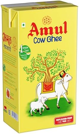 Amul Cow Ghee, 1 Liter Tetra Pk