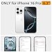 BayPastel X for iPhone 16 Pro Case Design Strong Magnetic Cute Slim [Compatible with MagSafe] Wireless Charging Phone Case 2 in 1 Shockproof Heavy Duty Protection Cover 6.3