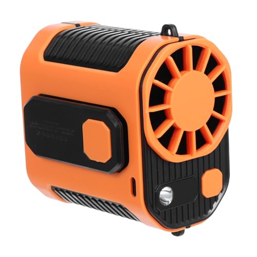 ULTECHNOVO Rechargeable Portable Waist Fan with Power Bank Wearable Clip Cooling Fan for Hiking Camping Outdoor Work USB Powered with Digital Display and Long Battery Life