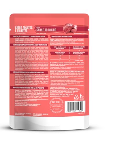 Sachê Origens Para Gato Adulto e Filhote Carne ao Molho 85g