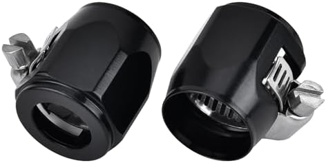 5-10 PCS AN Hose Finisher Clamp Set - 4/6/8/10/12AN Size Hex Fitting For Fuel, Oil, Coolant 6 thumbnail image