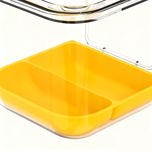 Recipiente de comida para canarios ideal para mantener la jaula limpia 8