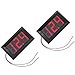 RuiLing 2-Pack Two Wires Mini LED Digital Voltmeter Voltage Meter DC 4.5V to 30V Voltage Panel Meter for 6V 12V Electromobile Motorcycle Car Red