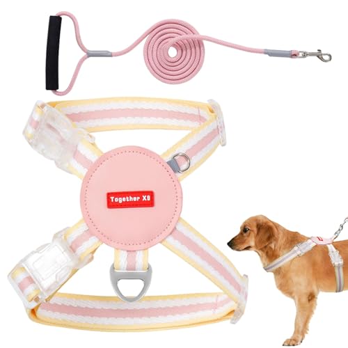 Arnés para perro pequeño, arnés para mascotas con cinturón de tracción, arnés ajustable para perro, transpirable, chaleco para cachorros para caminar