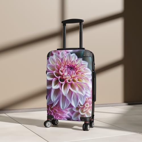 Dahlia Carry-On Suitcase, 22” H x 14” L x 9” W (small) with 4 swivel wheels, Polycarbonate, Floral, Weekend Luggage4
