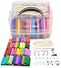 [Storage Box] 32 Blocks Polymer Clay Set, Colorful DIY Soft Craft Oven Bake Modelling Clay Kit, with Tools and Accessories