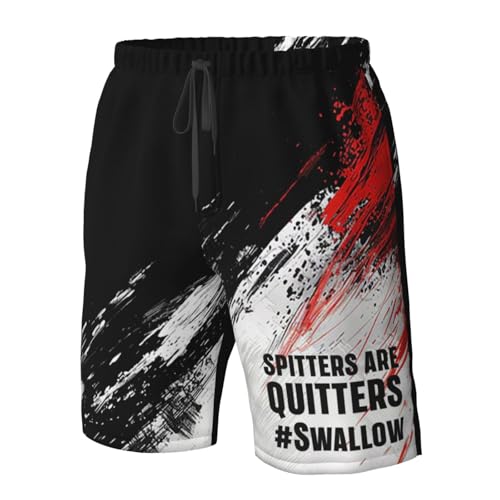 Board Shorts Spitters are Quitters Mens Swim Trunks Quick Dry Swim Shorts Beach Short Summer Swimwear with Pockets4