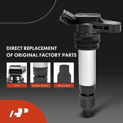 A-Premium Ignition Coils and Spark Plugs Kits Compatible with Volvo XC60 2010-2011, XC90 2007-2011, S60 2011-2012, S80 2007-2011, XC70 2008-2011, V70 2008-2010 & Land Rover LR2 2008-2012 Set of 6 by A-Premium - Image 3