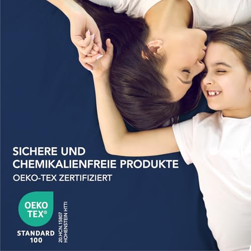 Dreamzie - Spannbettlaken 135x190cm - 100% Mikrofaser - 35cm hoher Steg – Ansicht 6