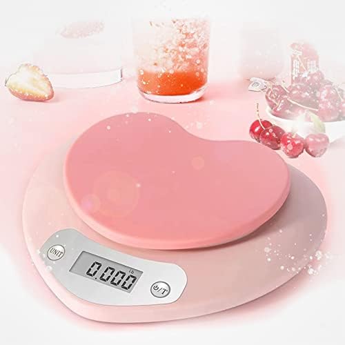 YRY Ultra Precise Kitchen Scale LCD Display, Tare Function, New Version 6.6lbs(3kg) Capacity, 0.0035 oz.(0.1g) Graduation, ML Unit for Liquids - Food Scale for Baking (Pink 3kg/0.1g)