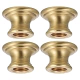 Gatuida 4 Stück Messing Lampenhalsverbinder M10 Innengewinde T Förmiger Lampenrohrverbinder für Tischlampen Stabile Messingkupplung für Lampenreparatur