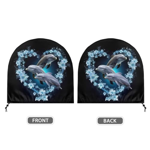 Upetstory Adorável capa para ventilador de golfinho 40,6 cm, 50,8 cm, 60,8 cm, capa de ventilador de