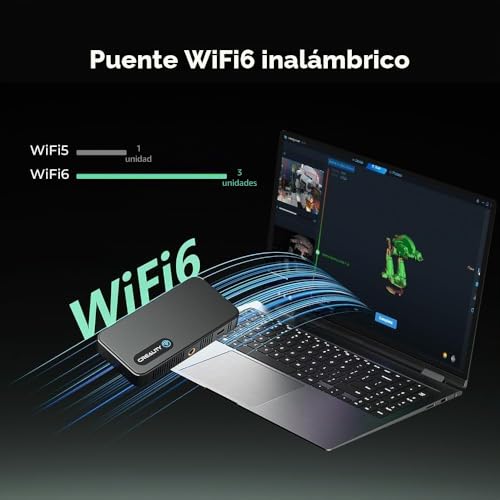 Miniatura 4 de Creality Ferret Pro - Escáner 3d De Precisión De 0,1 Mm, Wifi 6 Inalámbricos, Tecnología Antivibración, 24 Bits De Colores Para Metales Negro Sin Spray , Exterior Hasta 30 K Lux, Compatible Con Mac