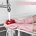 4 Pairs Rubber Cleaning Gloves, Dishwashing Gloves Kitchen Gloves for Washing Dishes Non-Slip Grip Design for Household Cleaning(Medium)