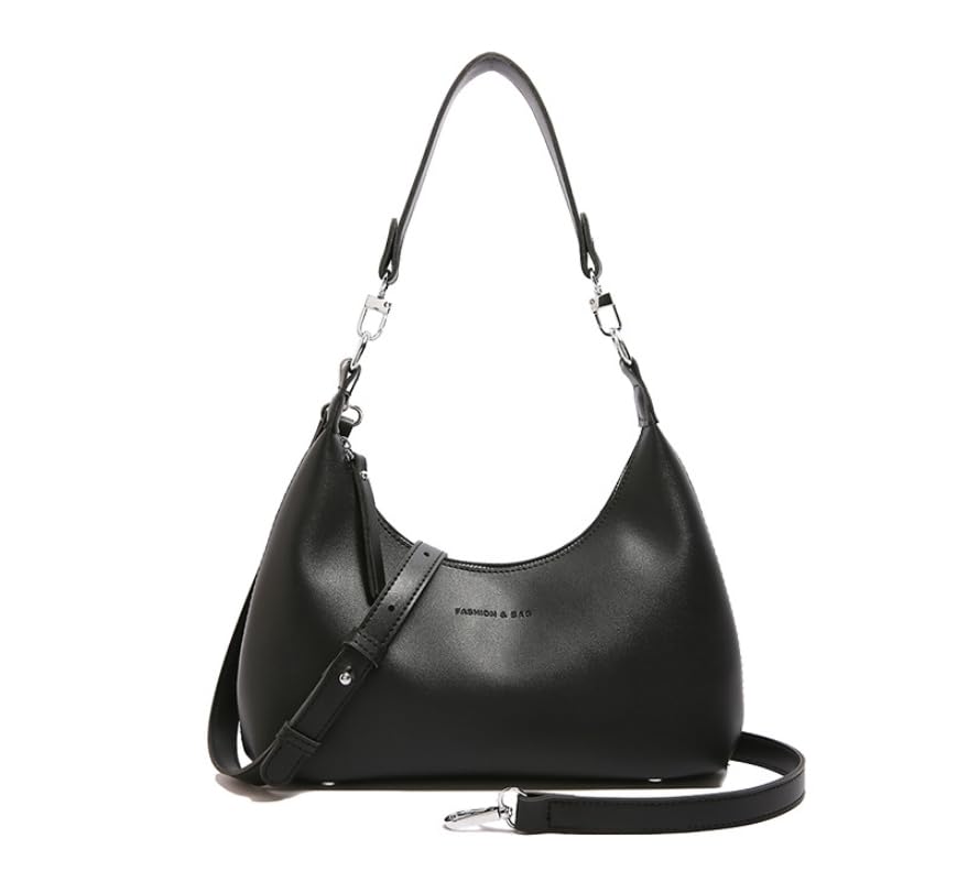 Versatile PU Oval Soft Leather Handbag with Zipper – Stylish & Portable for Travel & Daily Use