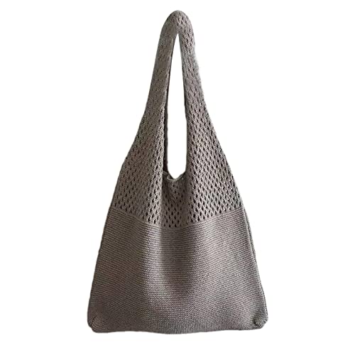 Qihuyi hombro crochet algodón,Bolsos hombro para mujer moda gran capacidad | Bolso tejido playa verano estilo boho, para compras, citas, viajes, escuela o trabajo Qihuyi hombro crochet algodón,Bolsos hombro para mujer moda gran capacidad | Bolso tejido playa verano estilo boho, para compras, citas, viajes, escuela o trabajo
