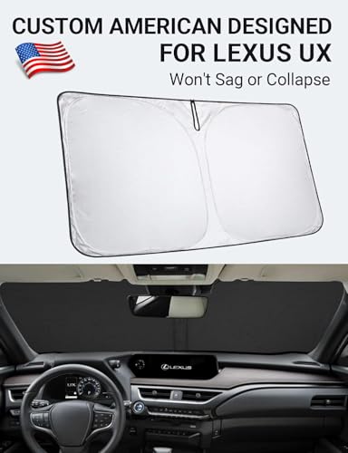 Image of Proadsy for Lexus UX 2019-2024 2025 2026 Windshield Sun Shade 4-Layer Foldable Front Sunshade Protector Sun Visor Blocks UV Rays Keep Car Cooler