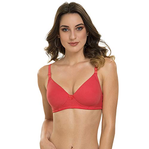 Image of Tweens - Heavily Padded Semi Push-Up Bra - Polyamide Fabric - 3 /4th Coverage, Wireless, Multiway Straps, Seamless - Everyday T-Shirt Bra