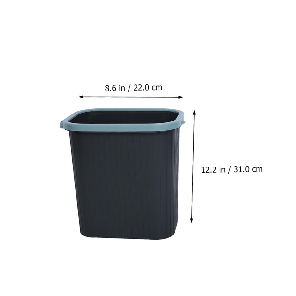 Outanaya Creative Square Trash Bin Multi-Scene Use Garbage Container for Home Office Kitchen Bathroom Stylish Rubbish Organizer Colors Random