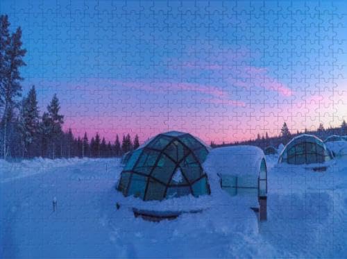 Adult Modern Art 1000-Piece Glass Igloo Puzzle Finland