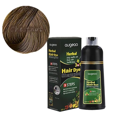 Natural Herbal Essences Tinte for el cabello semipermanente for hombres y mujeres Tinte for barbas Extractos de plantas naturales Champú for teñir el cabello 10 minutos Champú for tinte for el cabello