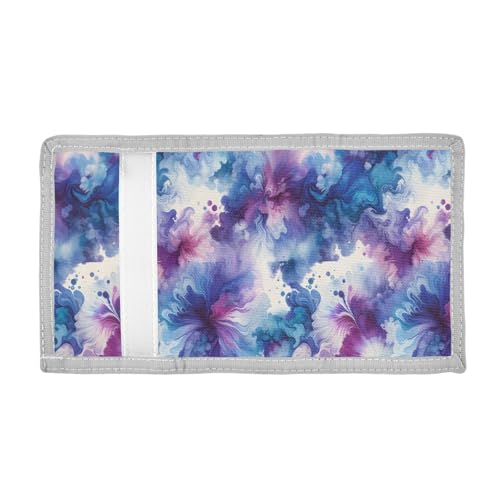ALAZA Kids Wallets for Boys Girls Toddler Trifold Wallet Children Small Abstract Tie Dyeing with Zipper Coin Pocket2