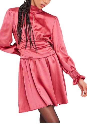  Denny Rose Vestito Corto Collo Alto 321ND15012 Rosa 44