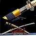 HERO SWORD Top Japanese Hitatsura Hamon Katana Advanced Nugui Polishing Authentic Japanese Samurai Sword Razor Sharp Dragon King Theme Cool Sword Gold Yellow