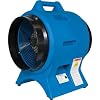 Schaefer VAF3000P Confined Space Blower: 12 in Duct, 2,063 cfm, 3/8 in Male Quick-Disconnect, 100 psi Max Inlet. Hazardous Location Rated