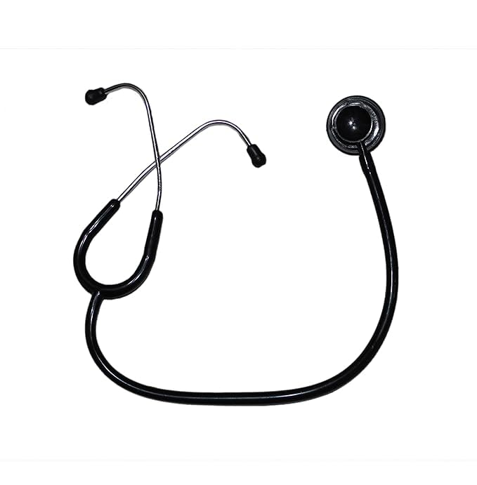 Manikaran Care Stethoscope for Kids Costume/Doctor Play Costume Accessory/ Toy Stethoscope for Kids - Pack of 1(Black)(Plastic)